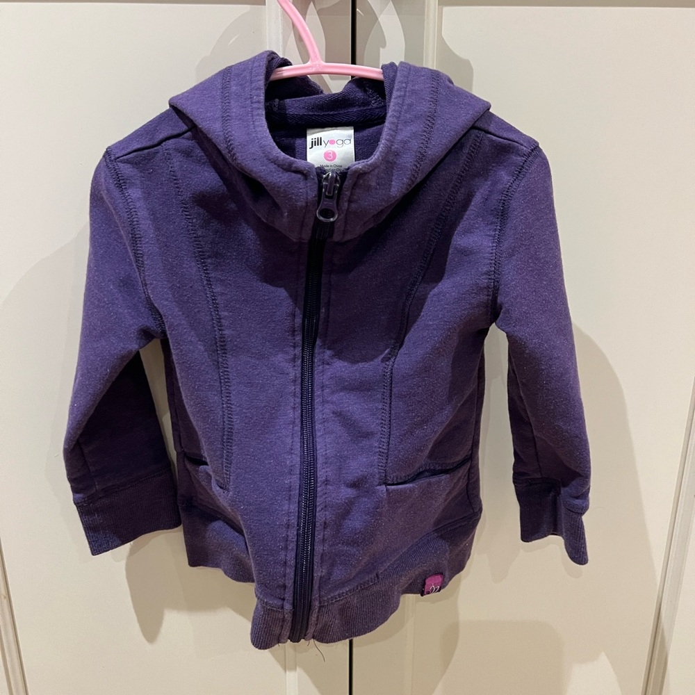 Purple Kids jill yoga Jacket 3t